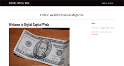 Desktop Screenshot of digitalcapitalweek.org